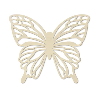 Väggdekorationer i trä av poppel - Isabella fjäril Väggdekorationer i trä av poppel - Isabella fjäril