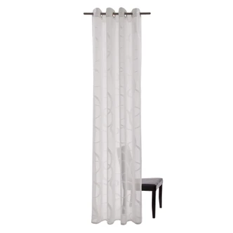 Homing Halbtransparenter Ösenschal Seth weiß -  2,45 x 1,4 m 