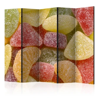 Kamerscherm - Heerlijke fruitgums, 3-delig Kamerscherm - Heerlijke fruitgums, 3-delig