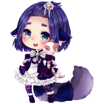 Wandtattoo La Doll Blanche - Chibi Esther 