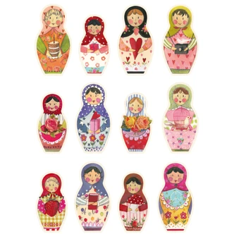 Wandtattoo Leffler - Matroschka Wandtattoo Leffler - Matroschka