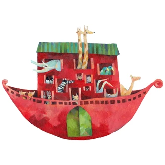 Muursticker Blanz – Ark van Noach 