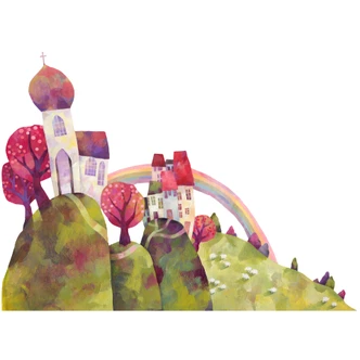 Wandtattoo Blanz - Die Dorfkirche Wandtattoo Blanz - Die Dorfkirche