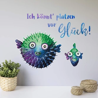 Wandtattoo Hagenmeyer - Könnt platzen vor Glück 