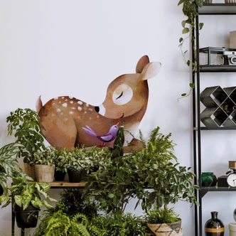 Muursticker Blanz- Liggend Hertje 