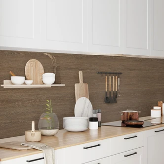 Pellicola adesiva effetto legno rovere scuro - Pellicole per mobili, rivestimento cucina, pellicola bagno, Adesivi piastrelle 