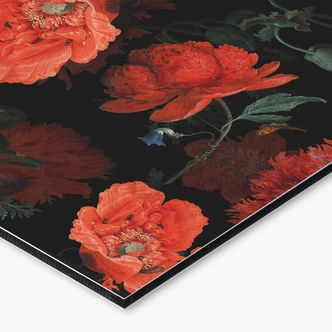 Keukenachterwand UN Designs - Red Flowers 