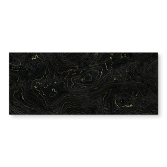 Stænkplade til køkken Abstrakte linjer sort-guld - Amini 