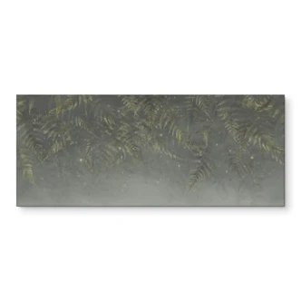 Stænkplade til køkken bregne i tågeskov i grøn - Ms Tiff 