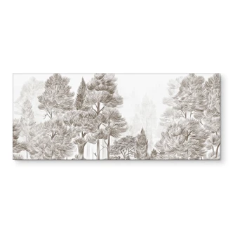 Keukenachterwand bos met boslandschap in beige - Ms Tiff 