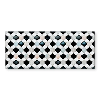 Küchenrückwand Geometrisches Muster mit Rautensteinen - Treechild Küchenrückwand Geometrisches Muster mit Rautensteinen - Treechild