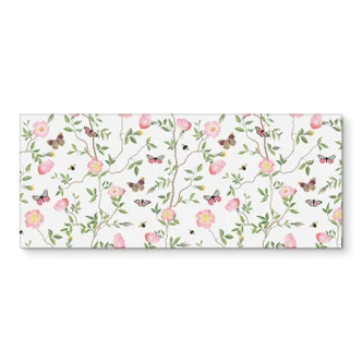 Küchenrückwand Rosa Christrosen im Frühling - UN Designs 