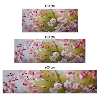 Keukenachterwand - Alu-Dibond Zilver - Kersenbloesem 