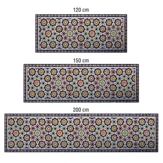 Küchenrückwand - Alu-Dibond-Silber - Orientalische Kacheln 01 Küchenrückwand - Alu-Dibond-Silber - Orientalische Kacheln 01