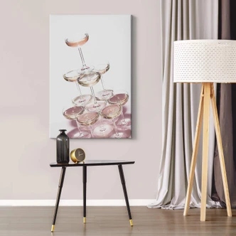 Canvastavla 1X Studio - Champagnetornet 