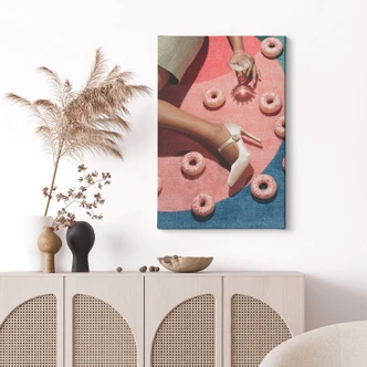 Canvastavla 1X Studio - Rosa picknick 