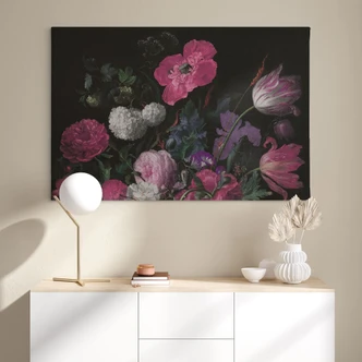 Leinwandbild Stillleben - Florales Bouquet im Mignon-Stil - Bloomery Decor 