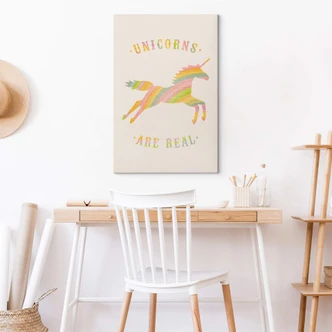 Canvastavla Bodart - Enhörningar är verkliga 
