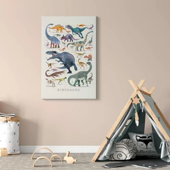Canvas Braun - Dinosaurs part 2 