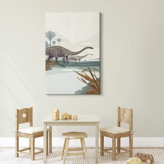 Canvas Braun - Diplodocus Dinosaurus 