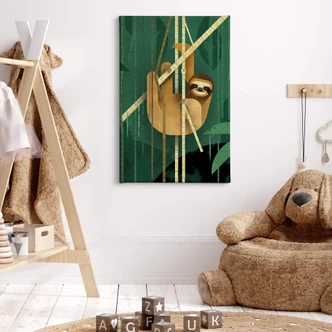 Brun Canvastavla - sengångare Brun Canvastavla - sengångare