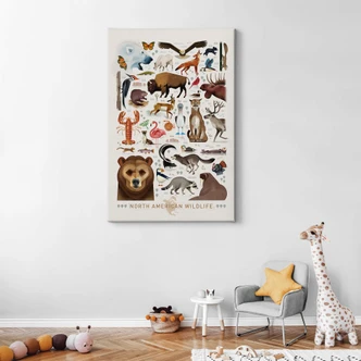 Leinwandbild Braun - North American Wildlife 