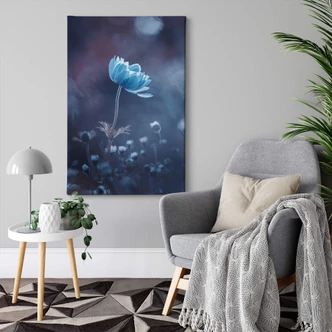 Canvas Bravin - Blue Flowers Canvas Bravin - Blue Flowers