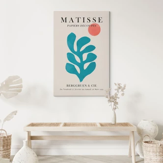 Canvas print exhibition Paris 1953 in Matisse style - Costa Canvas print exhibition Paris 1953 in Matisse style - Costa
