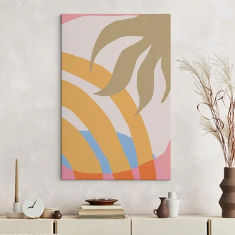 Leinwandbild Abstrakte Kunst - Demir - Sonne und Botanik 