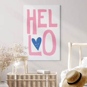 Lienzo Hola - Fritsch - Un saludo amistoso 