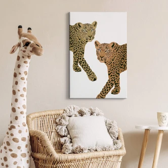 Leinwandbild Goed Blauw - Die Leoparden 