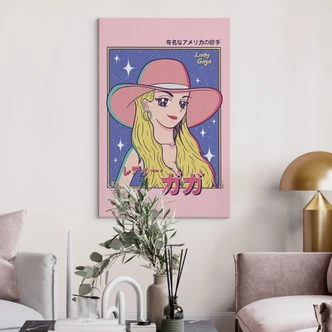 Leinwandbild Anime-Girl "Lady Gaga" - Gomes 