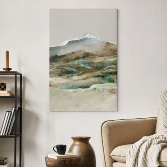 Leinwandbild Berge Abstrakt - Hobday 
