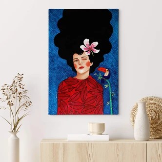 Canvas Woman with a twinkle in her eye - Hülya 