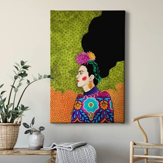 Canvas Hülya - Portrait of Frida 