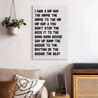 Leinwandbild I said a hip hop 