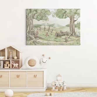 Canvastavla familj mus i skogen - Kikki Belle Canvastavla familj mus i skogen - Kikki Belle