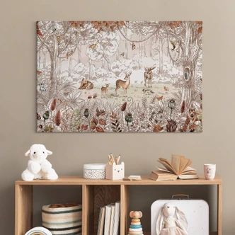 Leinwandbild Kikki Belle - Waldfreunde Herbst 