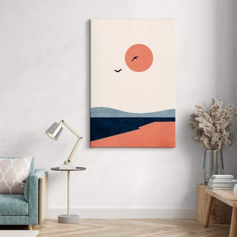 Leinwandbild Kubistika - Auf einer Reise 