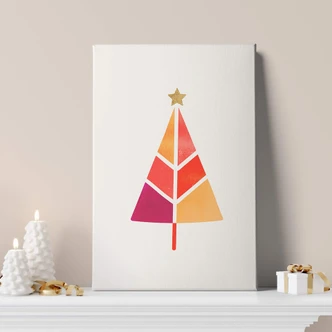 Tableau sur toile Kubistika - Sapin de Noël 