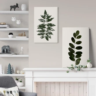 Canvas Kubistika - Groene Tak 