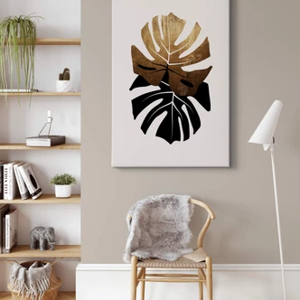 Stampa su tela Kubistika - Monstera 