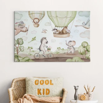 Obraz na płótnie Lot balonem przyjaciół zwierząt - Kvilis 