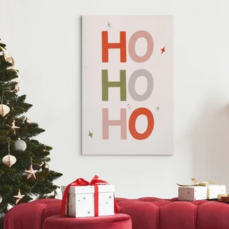 Canvas schilderij Kerstmis Ho Ho Ho - Lisboa 