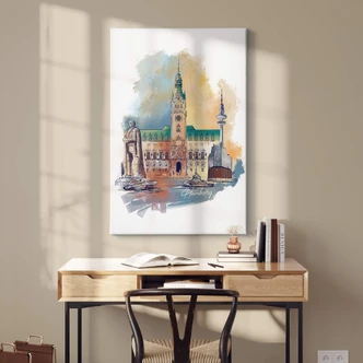 Leinwandbild Hamburg - Love your City 