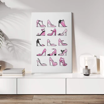 Leinwandbild Martina - Pinke Stilettos 