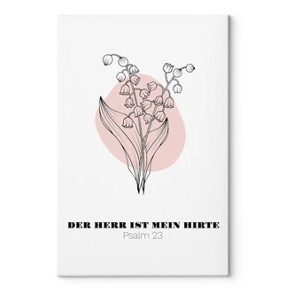 Personalisierbares Leinwandbild Monatsblume Mai 