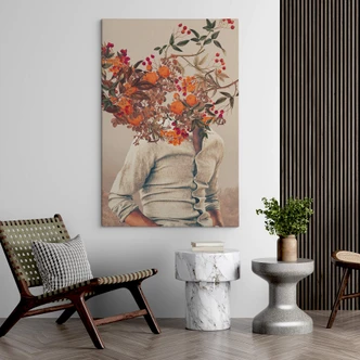 Canvas Moth - Flower Man 