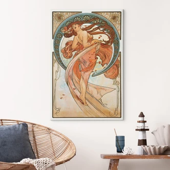 Tableau sur toile - Mucha - Les quatre arts : La danse 