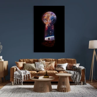 Canvas De poort naar de ruimte - Nicebleed 